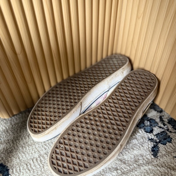Vans Slip-On Checkerboard Pink & Cream Shoes Size US Women’s 10.5 Men’s 9 - Picture 6 of 8